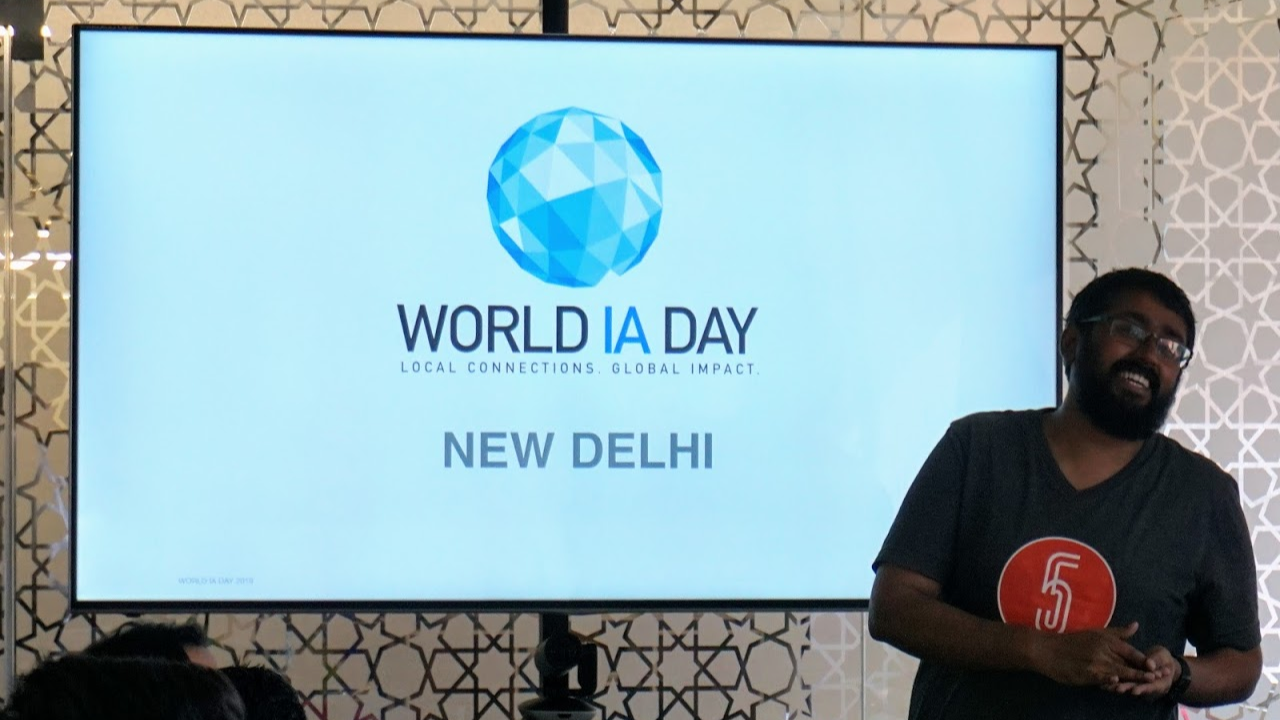 Souvik introducing World IA Day